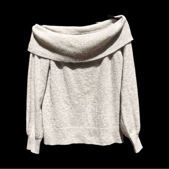 🌻Designers Remix Charlotte Eskildsen Grey Alpaca Wool Off Shoulder Sweater S - Picture 5 of 8